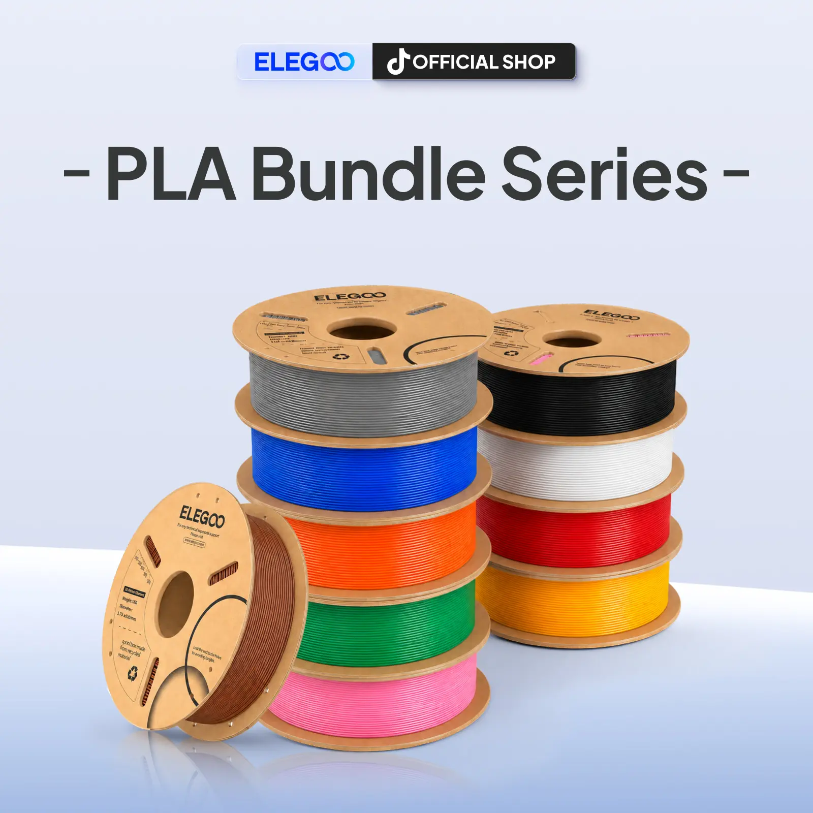 PLA Filament Variety Pack - 1.75mm Essential & Vibrant Color Options, 250g/1kg Multiple Sizes, Mix & Match Bundle for 3D Printer, Eco-Friendly Spool,sohochic