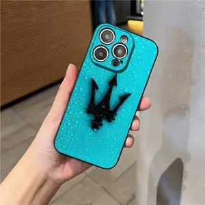 M-Maserati Car Logo  Phone Case Protective for iPhone 17 Pro Max 15 Pro 16 14 Plus 12 13 Mini 11 Pro Shockproof Glass cover