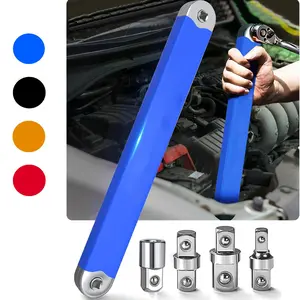 Upgraded Impact Ready Offset Extension Wrench Set,1/2-inch,1/4-inch,3/8-inch Drive Adapters,15" Socket Wrench Tool,Universal Extension Wrench
