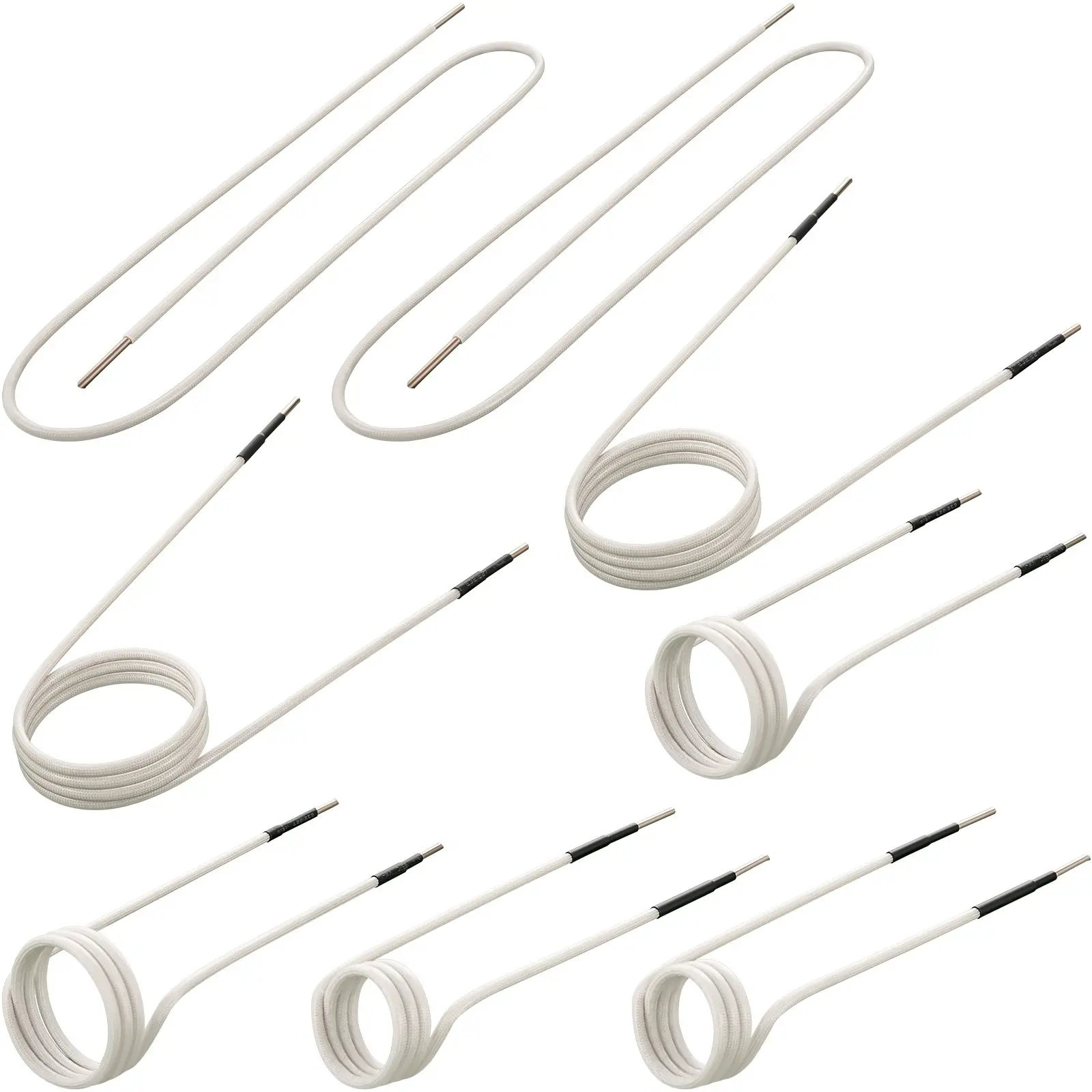 VEVOR Induction Heater Inductor Coil Kits, Magnetic Mini Induction Heater Kit, Flameless Heat Accessories 8pcs, Heat Resistant Induction Heater Tool with Flexibility For Removing Rusty Bolts and Nuts
