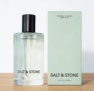 Salt & Stone Body Mist 100ml | Bergamot & Hinoki | Hair & Body Fragrance Spray | Hydrating with Glycerin & Red Algae | Vegan Cruelty-Free