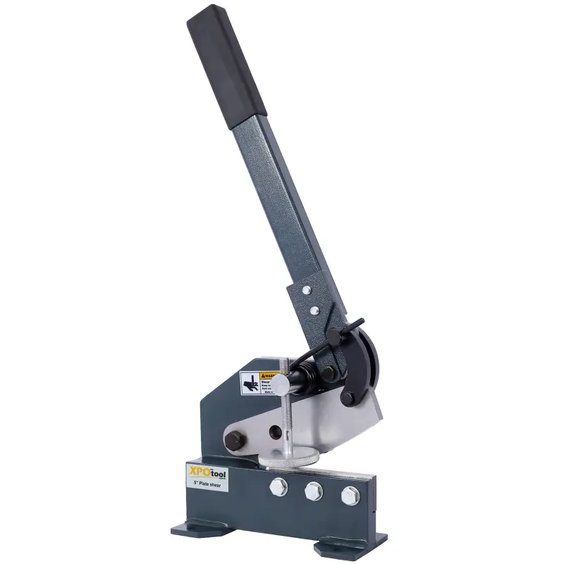 Industrial 5-12Inch Sheet Metal Plate Shear, Solid Construction Mounting Type Metal Shear, High Precision Manual Hand Plate Shear