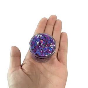 Blue and purple galaxy body and hair gel