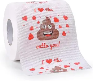 Romantic Novelty Gifts Toilet Paper Colorful Sheet