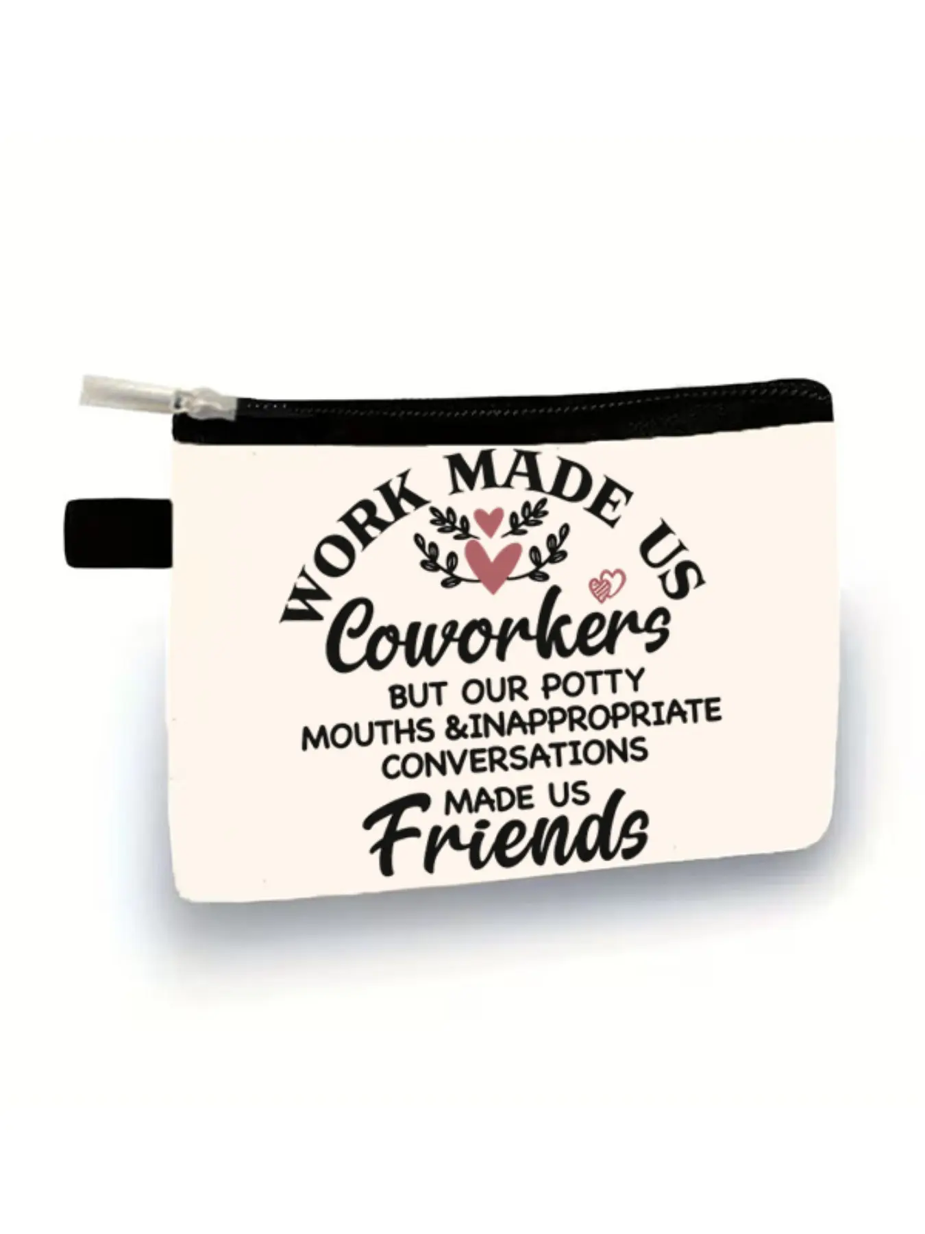 'work Made Us Coworkers' Zipper Coin Purse, Office Friendship Theme, Holds Coins, Cards, Small Items, Perfect Gift for Colleagues