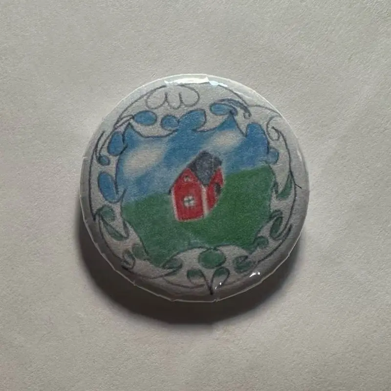 Bladee merch 1.25 inch Pin Button Badge - music artist bladee & ecco2k crest album pinback buttons pins handmade - drain gang merch