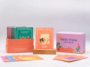Desk Yoga Cards - Set of 106 Yoga Cards for Stress Relief, Relaxation, and Mindfulness