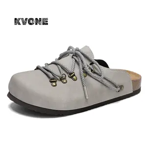 Trending Men's Leather Clogs - Starry reflective shoelaces for Slippers,The insoles provide arch support and offer a comfortable walking experience.Suitable for people with wide feet,Unisex all-season sandals.Suitable for wearing at parties and gatherings