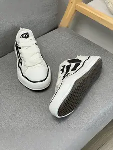 Unisex Casual Sneakers, Trainer, Sports Shoes, Walking Shoes, Low-Top Textile Upper, Rubber Sole, Patchwork Design, Contrast Binding, All Season Footwear