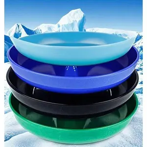 Round Tabletop Ashtrays - Pack of 4 Durable Melamine Ash Trays for Indoor & Outdoor Use - Assorted Colors Plastic Cigar & Cigarette Holders - Patio, Restaurant Style Easy-Clean Design Decor Ornaments