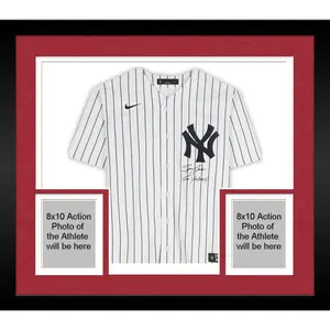 Framed Spencer Jones New York Yankees Autographed Nike Replica Jersey with "Go Yankees!" Inscription - Signed on Front - Fanatics Authentic Certified - College Memorabilia
