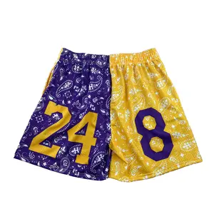 Lakers "Kobe + Gianna" Mesh Shorts Purple/Yellow Lakers "Kobe + Gianna" Mesh Shorts Purple/Yellow