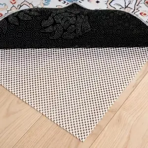 Non Slip Rug Pad Gripper for Hardwood Floors, 3x5 FT Anti Slide Rug Underlay, Eco Safe Odor Free, Cushioned Floor Protector, Cut-to-Size Multi-Purpose Pad