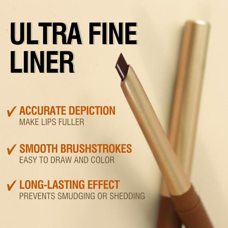 Long Lasting Lip Liner, 1 Count Waterproof Lipstick Pen, Easy Coloring Lip Liner Pen, Suitable for All Occasions Lip Makeup, Girls and Women Makeup Accessories, Lip Liner Pencils