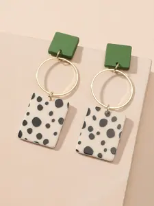 Acrylic Rectangle Drop Earrings - Simple Design, Lightweight, Versatile Accessory for Everyday Wear