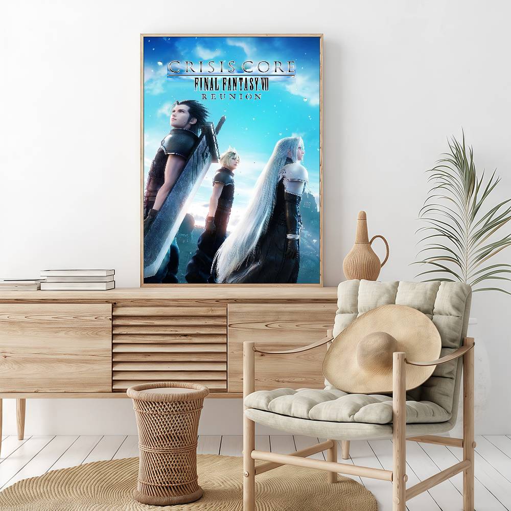 Final Fantasy Game Vintage Posters Sticky Vintage Room Home Bar Cafe Decor Kawaii Room Decor