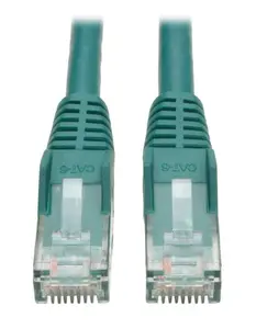 Tripp Lite TRL-N201-001-GN Cat6 Gigabit Snagless Molded RJ45 Male to Male Patch Cable - Green - 1 ft.