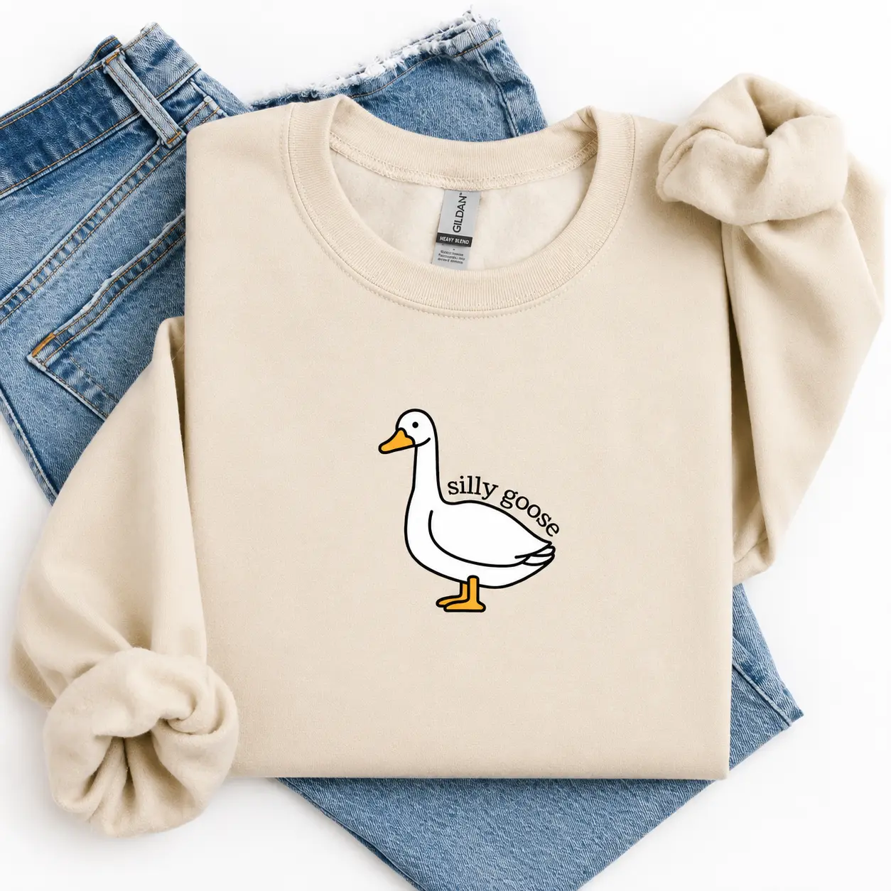 Silly Goose Sweatshirt: Funny Trendy Crewneck