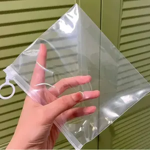 10count White Clear Zip Lock Plastic Package Bag with Zipper Hang Hole Self Seal Transparent Ziplock Poly Packaging Pouches
