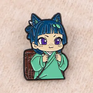 Cute Anime Girls Enamel Pins Cartoon Ancient Boys Brooch Lapel Pin Badge on Backpack Clothing Accessories Fashion Jewelry Gifts