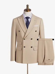 2pcs Men's Casual Suit Two-Piece Set, Suit Jacket Only+ Trousers, Non-Stretch Fabric, Solid Color, Regular Fit, All-Season, Peak Lapels, Allseason Attire | Casual Style | Nonstretch Fabric, Formal Suits for Men, Plus Size Mens Suits, Mens Suit Plus Size
