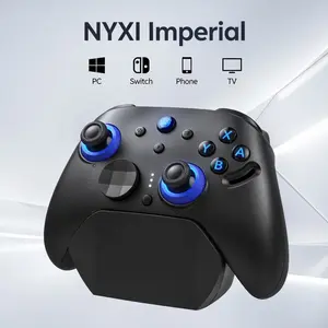 NYXI Imperial(Not for Xbox) PC Gaming Controller with Adjustable Tension TMR Joysticks (Zero Drift), Interchangeable ABXY Buttons for PC/Switch Layouts, Dual-Mode Hall Triggers, 1200mAh Battery & Charging Dock – Compatible with PC, Switch, Android, TV