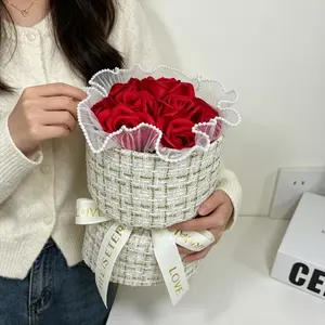 Artificial Rose Bouquet, Perfect Gift for Christmas, Valentine's Day, Mother's Day, Anniversary, Thanksgiving, Wedding, Birthday Decoration