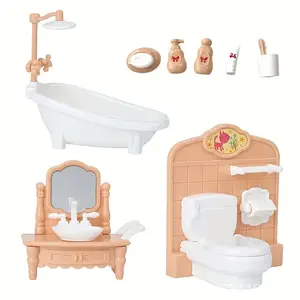 New Living Room Set Realistic Furniture Series, Playhouse Simulation Indoor Furniture Doll Set, Home Decor & Toy Accessories