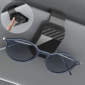 2pcs Car Sun Visor Glasses Clip, Glasses Holder, Auto Interior Accessories, Car Storage Organizer, Car Essentials
