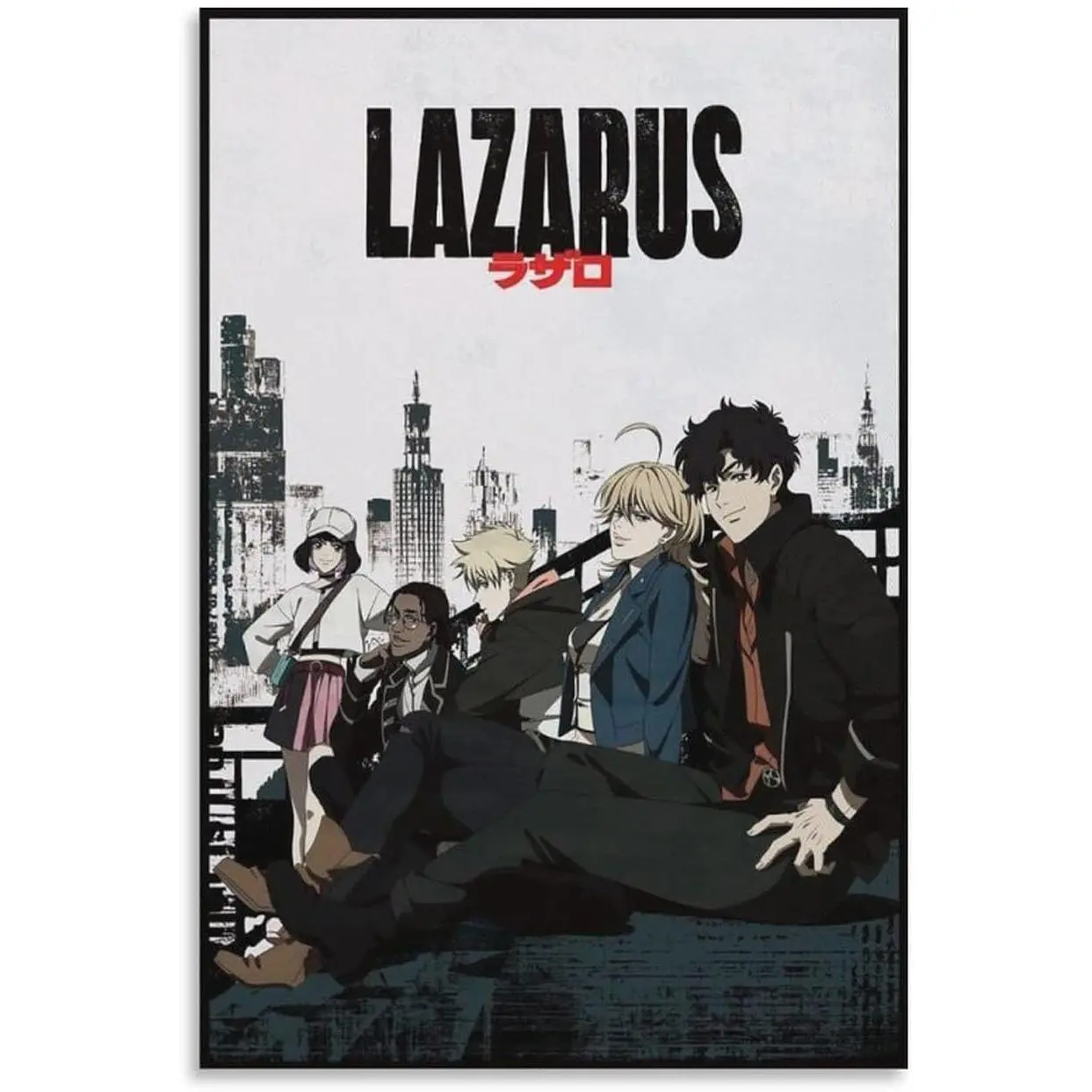 Lazarus Anime Art Handmade Production Artwork Poster - Oil Printing, Real Inspection, Artistic Indoor Home Decor for Living Room Interiors, Indoors