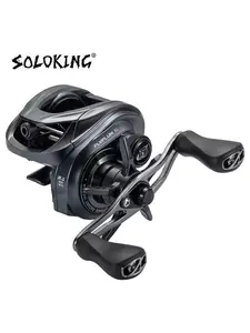 SOLOKING FLYPLUM R2 Baitcasting Reel 6+1BB 159gram Fishing Reel 5KG Drag 8.1 Gear Ratio Drag Clicker Sound Baitcaster Reel Line Spool bait casters fishing equipment