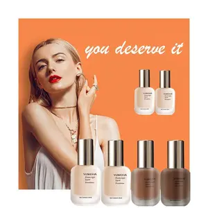 YUWEHA Liquid Foundation for Flawless Natural Look Finish - Medium Coverage Glow Skin Filter Matte Gloss Long Lasting Color Tint 30ml - Concealer