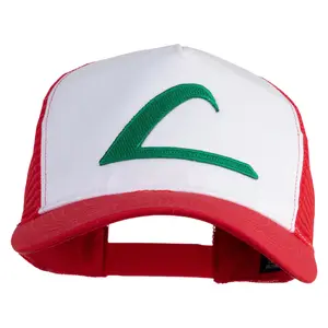 Ash Ketchum League Expo Patched 5 Panel Pet Spun Mesh Cap