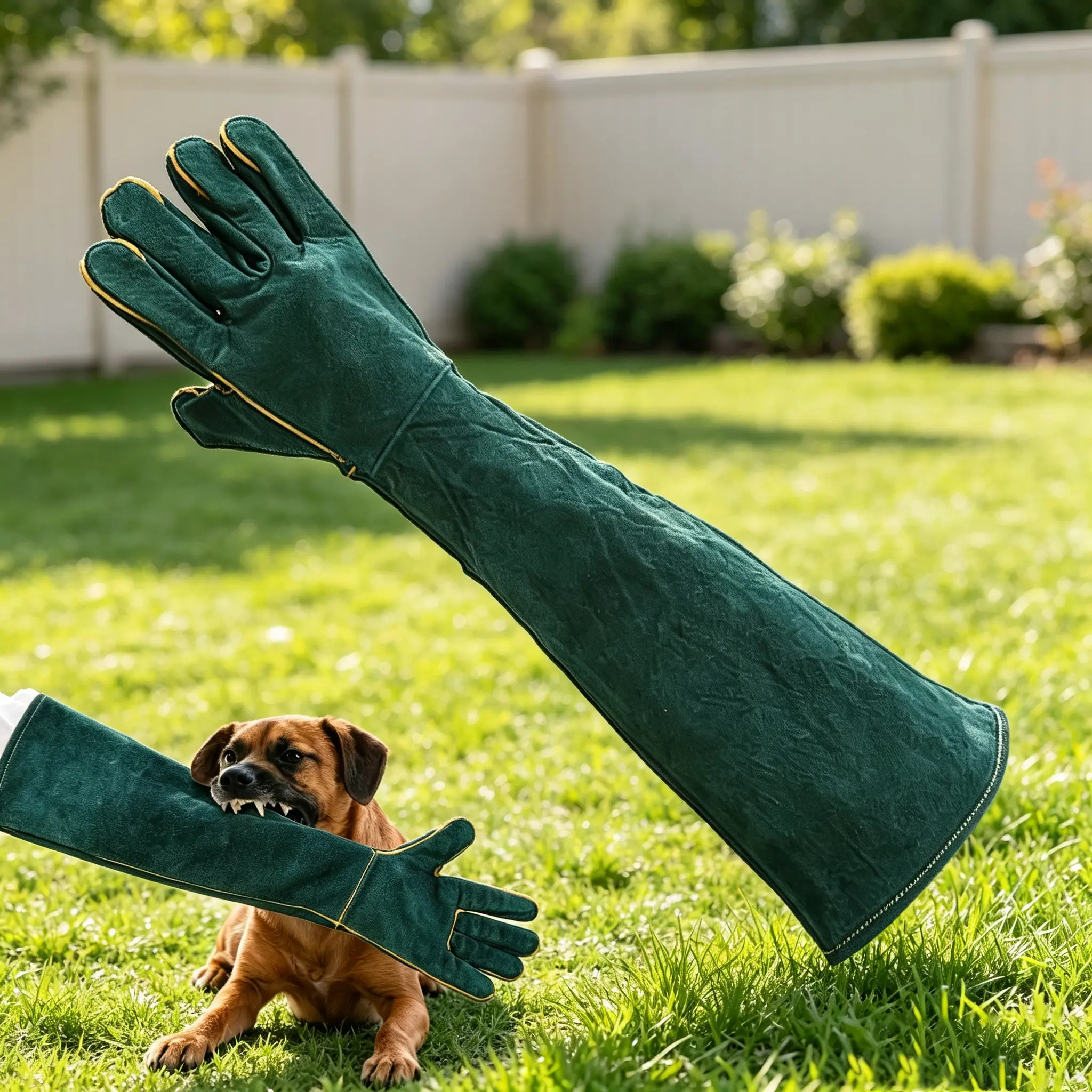 Dog Bite Protection Training Gloves - Thickened, Durable Sports Gloves for Dog Bathing & Handling (Sports & Outdoor Accessories)