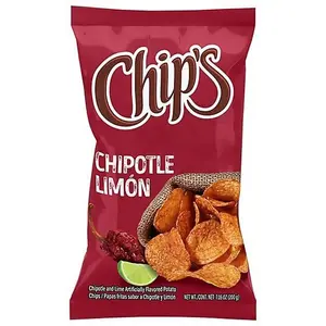 Barcel Chips Chipotle Limón 200gr x 2bags - Artisanal Flavored Potato Chips with Chipotle and Lime Flavoring