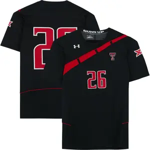 Texas Tech Red Raiders Team-Issued #26 Black Jersey from the Athletics Program - Size M