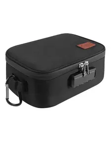 EGOOZ Smell Proof Bag with Combination Lock File Organizer Case Container Medicine Odorless Storage Lock Box Travel Essentials Carryall Great Gift for Friend