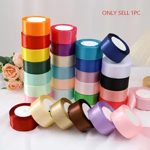 Premium Satin Ribbon for Gift Wrapping, Wedding & Flower Bouquets, Bright Packaging