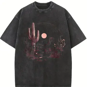 Comfort Colors Desert Landscape Cactus T-Shirt, Arizona Western Adventure Tee, Southwest Nature Graphic Shirt, Sun Scene Road Trip Gift