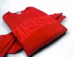 Kansas City Puff Sweatshirt, Kansas Sweatshirt, 3D printed shirt Fabric Menswear