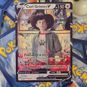 Carl Grimes Pokemon Card - V Basic -The Walking Dead - TWD