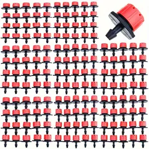 40pcs Micro Drip Irrigation System Kit - Adjustable Emitter Drippers with 1/4'' Tube Fittings for Efficient Watering - Perfect for Garden, Lawn, and Farm Irrigation