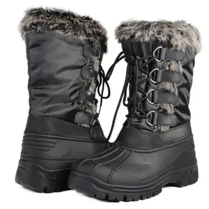Womens Mid-Calf Warm Snow Boots Water Resistant Outdoor Non-Slip Winter Shoes Girl Walking Shoes