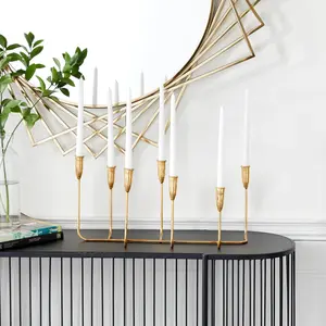 CosmoLiving by Cosmopolitan Metal Long Tapered 7 Holder Decorative Candelabra