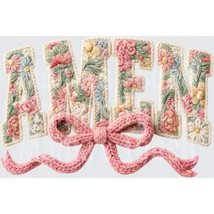Coquette Amen Faux Yarn Crochet