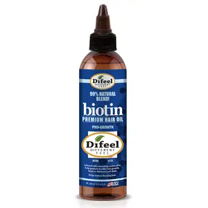 Difeel Biotin Pro Growth Premium Hair Oil 8 oz Fortified with Biotin for Stronger Healthier Hair Care