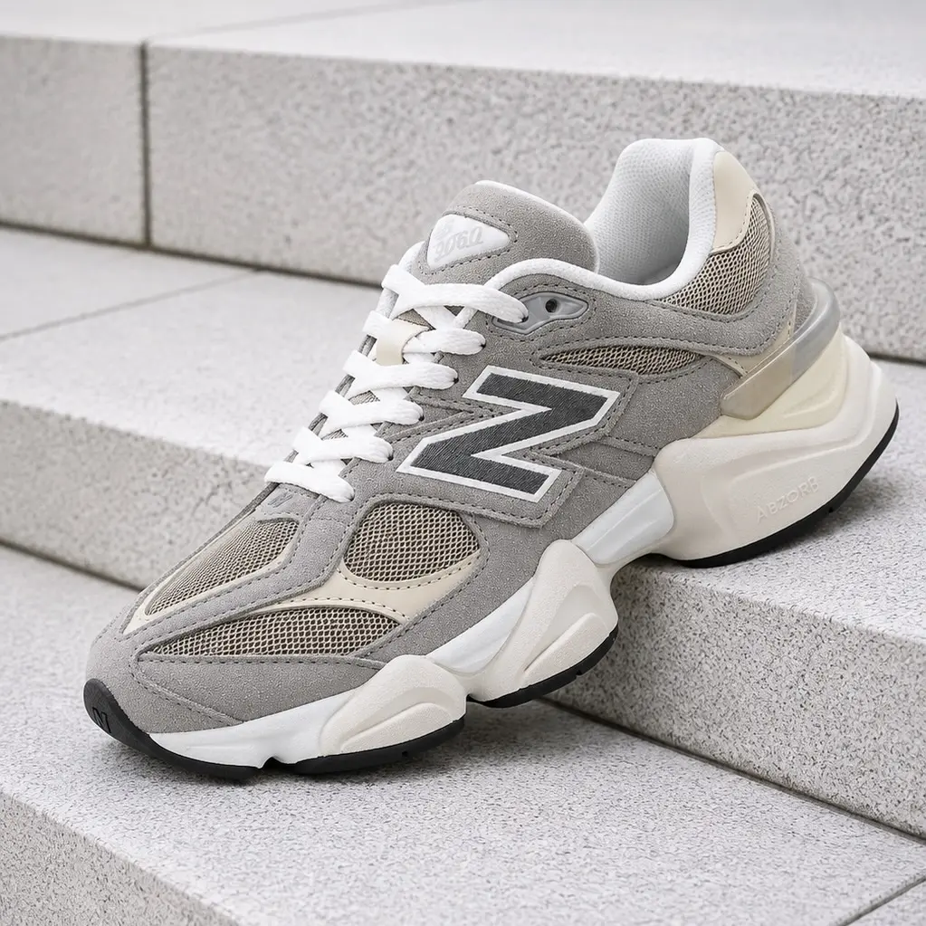 New Balance 9060 Grey Brown Women's Fashion Sneaker New