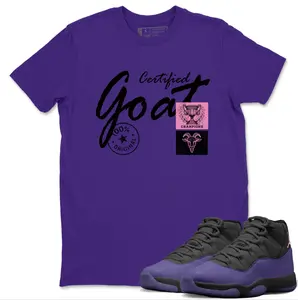 Certified Goat Unisex Graphic T-Shirts To Match Sneakers Jordan 11 Canyon Purple, 11 Canyon Purple Outfit, Top Tshirt