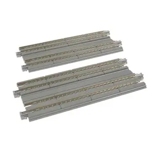 Kato KAT20-025 Straight Double Concrete Slab Track - Unitrack -- 4-7/8" 12.4cm pkg(2), N Scale