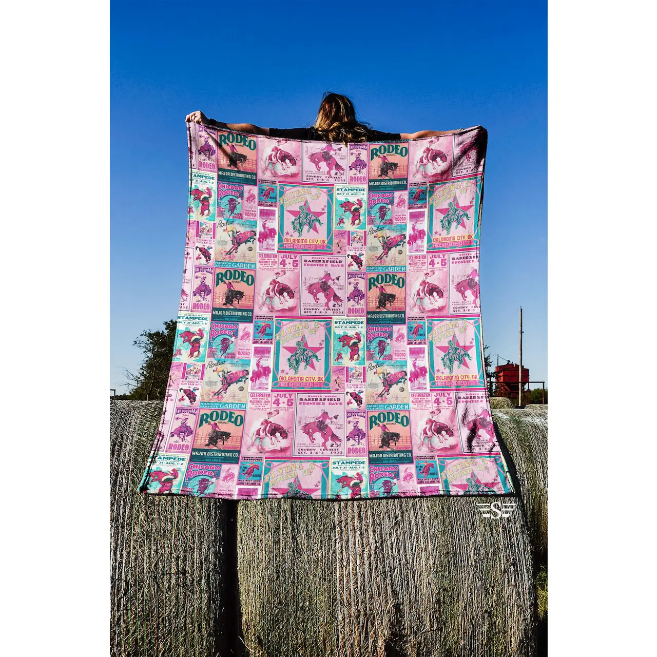 Pink Rodeo Poster Blanket